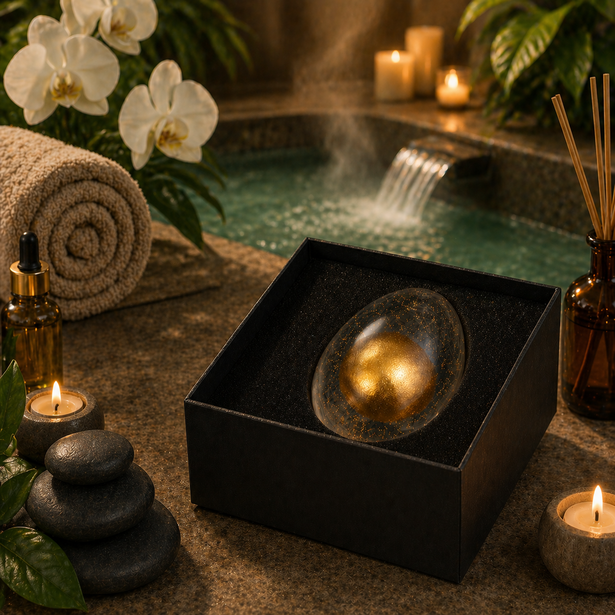 Luxury Golden Core EGG — With Real Gold